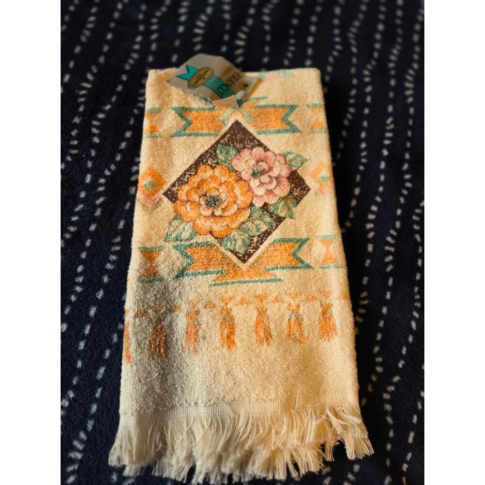 Vintage hand towel new with tags southwest